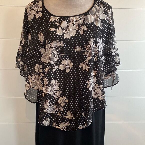 ALYX black dress with Floral overlay - Picture 2 of 10